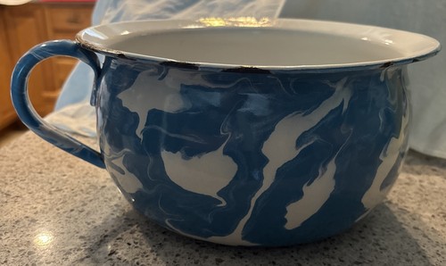 Blue white large swirl - large,