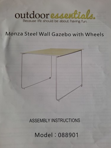 Monza steel wall - steel, gazebo
