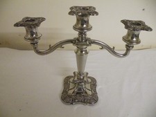 Vintage English Silver Plated Candelabra