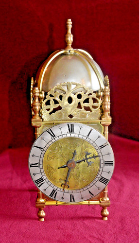 Antique brass lantern - lantern, mantle