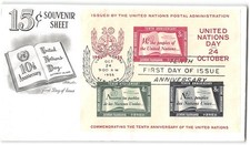United nations u38 - united, 1955