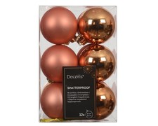 Christmas Tree Baubles Copper