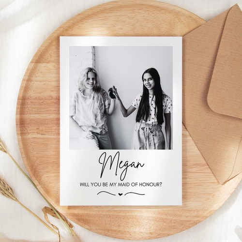 Bridesmaid proposal photo card - proposal,
