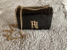 River Island Black Handbag, Lovely Condition.