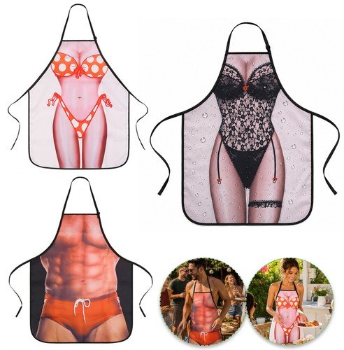 Novelty apron funny - novelty, muscle