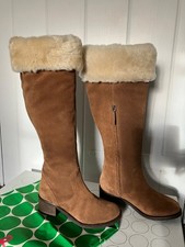 Boden Tan Sheepskin boots size