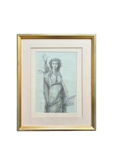 Antique pencil drawing a - pencil,