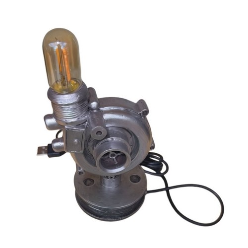 Lamp with turbine housing - with,