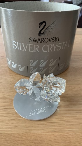 Swarovski silver crystal rose - swarovski,