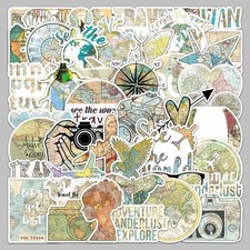 50Pc Art Retro Vintage Travel