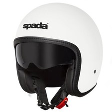 Spada Ace Open-Face Motorcycle Helmet Plain Pearl White