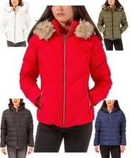 Ladies Jacket Hooded Padded