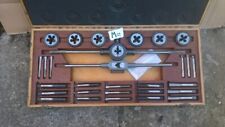 METRIC - TAP AND DIE SET **** BRITISH MADE ***** SEVEN SETS - IN WOODEN CASE