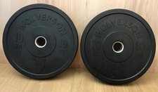 WOLVERSON FOUNDATION BUMPER PLATES -  2 x 10KG - OLYMPIC WEIGHT PLATES - PAIR