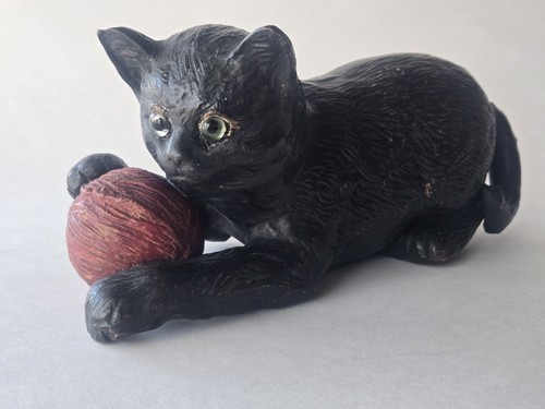 Antique black cat bretby - antique,