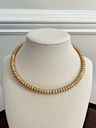 Honora choker necklace golden - necklace,