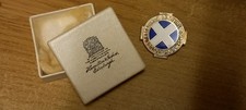 REGISTERED GENERAL NURSE SCOTLAND HALLMARKED SILVER BADGE HAMILTON INCHES BOXED