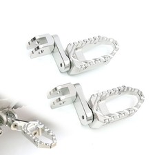 For Honda CBR400RR NC29 90-97 96 95 40mm Lower Front Foot Pegs Wide Rider Silver