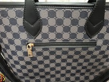 Luxury Checkered Tote Handbag