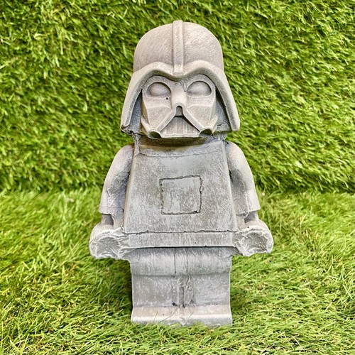 Concrete darth vader figure - concrete,