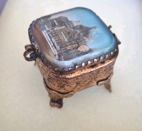 Antique gilt bevelled glass - antique,