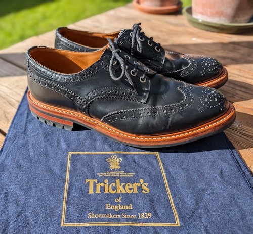 Tricker mens black calf - black,