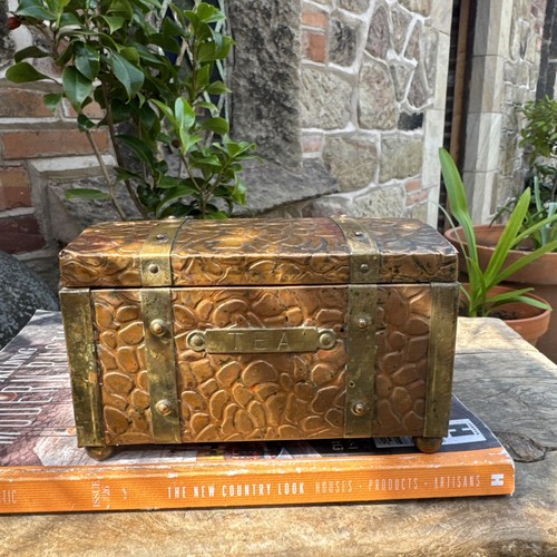 Vintage antique tea caddy - tea,