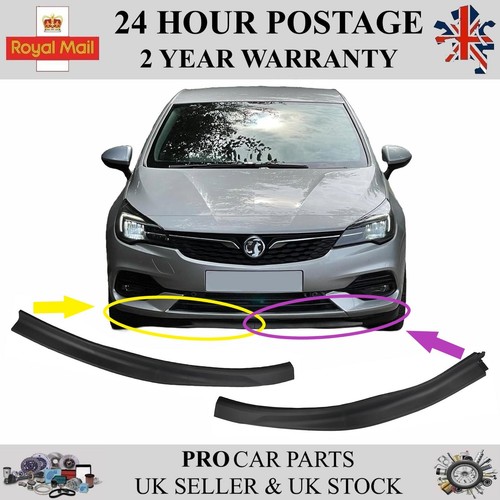 Front bumper lip spoiler - 2x,