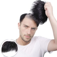 Men Black Natural Human Hair