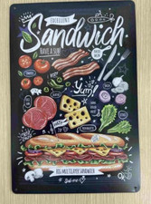 Vintage Sandwich Bar Metal