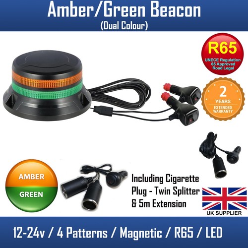 Led dual colour amber - led, amber/green