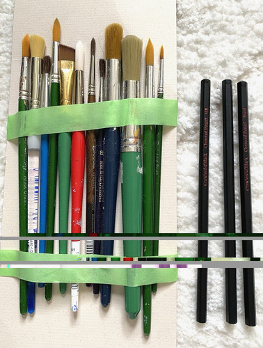 Set artist brushes and - 10,