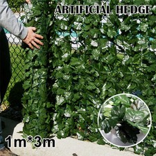 3M x 1m Artificial Hedge Flower Leaf Garden Fence Wall Privacy Screening Trellis
