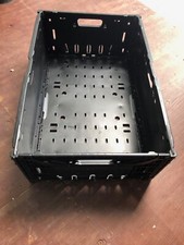 Two quality large collapsible storage foldable crate box tray