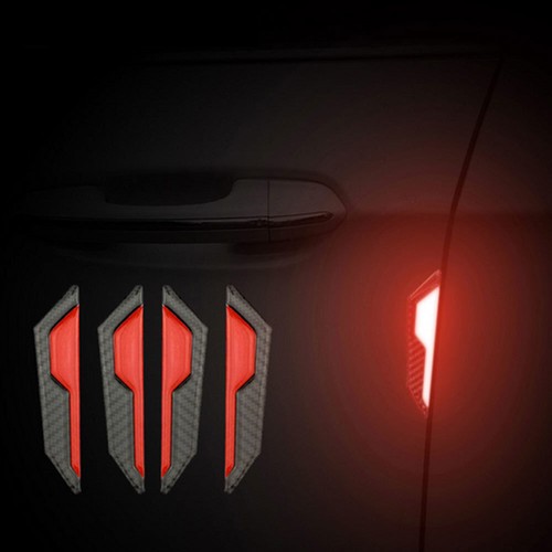 4pcs red reflective car door - 4pcs,
