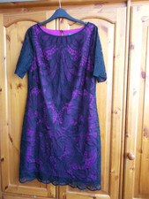 ALEXON PINK AND BLACK LACE