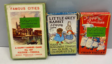 Vintage Card Games, Happy Families, Famous Cities, Little Grey Rabbit