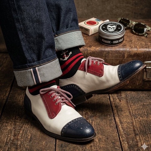 Vtg nunn bush red white - vtg,