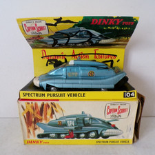DINKY TOYS 104 CAPTAIN SCARLET SPECTRUM PURSUIT VEHICLE VERY GOOD BOXED.