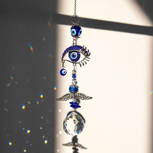 Evil eye crystal suncatcher - evil,