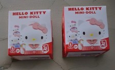 2 x Hello Kitty Mini Doll 5cm