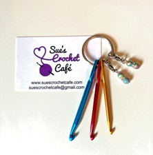 Keyring: 3 Crochet Hooks and