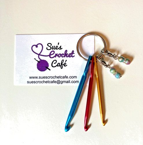Keyring crochet hooks and - 3,
