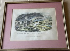 George Cruikshank "London Going Out Of Town"Framed London Print 1829.