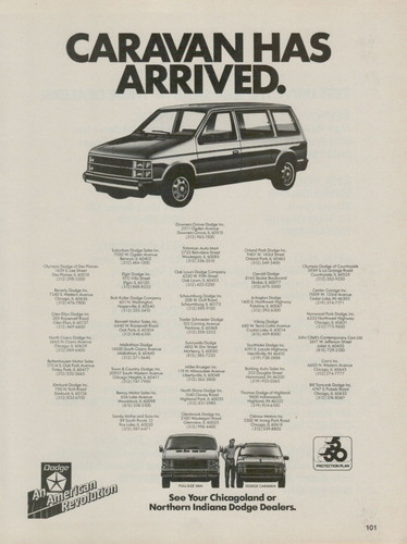1984 dodge caravan has - dodge, arrived