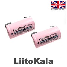 2pcs Liitokala 18350 Li-Ion 8C