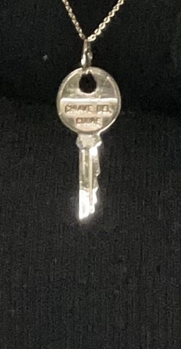 Yellow gold pendant key - pendant,