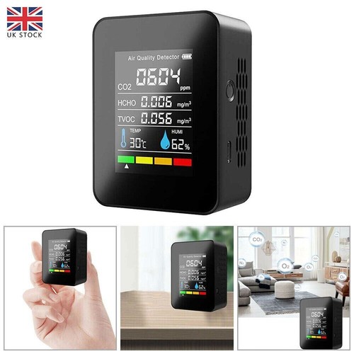 Portable co2 meter temperature - portable,