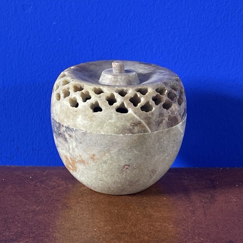 Vintage jali soapstone - vintage, hand