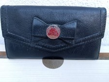 EDINA RONAY BLACK LEATHER LADIES PURSE / CARD HOLDER